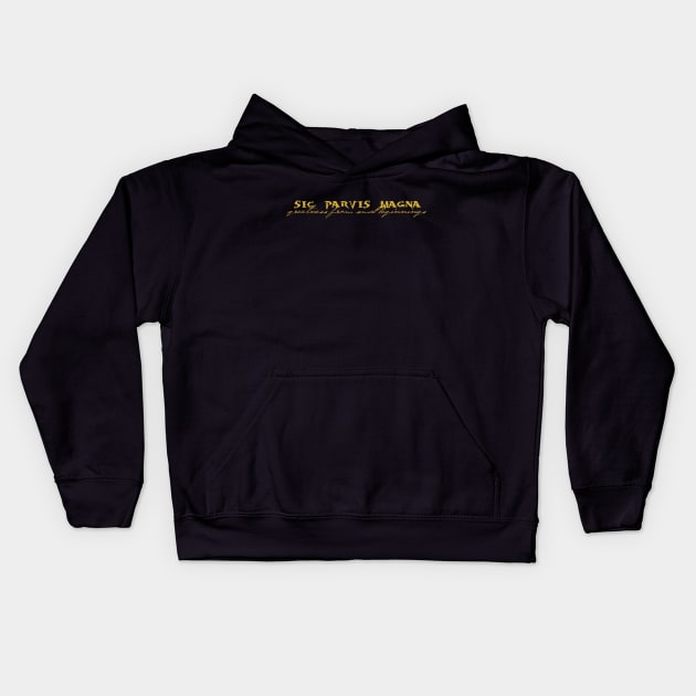 Greatness from small beginnings Kids Hoodie by justaJEST